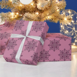 Rosa viktorianisches Weihnachtspapier Geschenkpapier