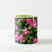 Rosa Vinca-Blume Zweifarbige Tasse (Mittel)