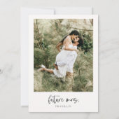 Rosa Vino vor Vows Foto Brautparty Einladung (Rückseite)