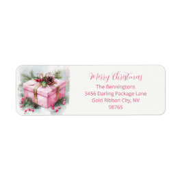 Rosa Vintag Elegante Rücksendeadresse