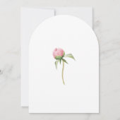 Rosa Vintag Gartenanlage Rose Kinderdusche Einladung (Rückseite)