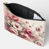 Rosa Vintag Inspiriert Zubehörtasche (Offen)