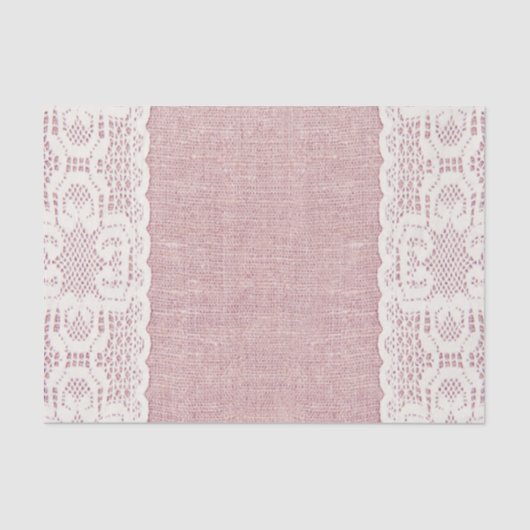 rosa, Vintag, Spitze, Leinwand, Grunge, Seidenpapier (Vorderseite)