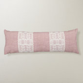 rosa, Vintag, Spitzen, Einbruch, Grunge, viktorian Seitenschläferkissen (Rückseite)