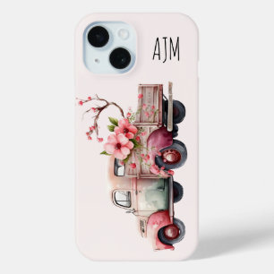 Rosa Vintage-Bauer-Lieferwagen Case-Mate iPhone Hülle