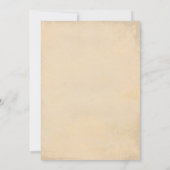 Rosa Vintage Blume schick alte Probe Abendessen Einladung (Rückseite)