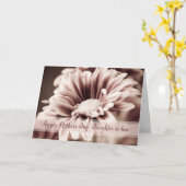 Rosa Vintage Blume Tochter im Jura Muttertag Karte (Gelbe Blume)