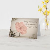 Rosa Vintage Blume Tochter im Jura Muttertag Karte (Gelbe Blume)