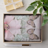 Rosa Vintage Blumengrunge Decoupage Seidenpapier (Geschenk)