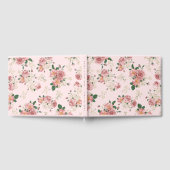 Rosa Vintage Blüte Gästebuch (Voll)