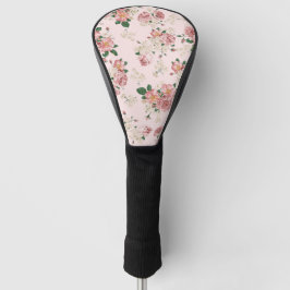 Rosa Vintage Blüte Golf Headcover