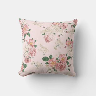 Rosa Vintage Blüte Kissen