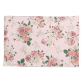 Rosa Vintage Blüte Kissenbezug (Rückseite)