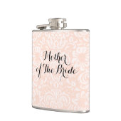 Rosa Vintage-Damask-Flasche für die Mutter der Bra Flachmann (Links)