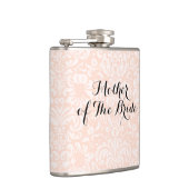 Rosa Vintage-Damask-Flasche für die Mutter der Bra Flachmann (Rechts)