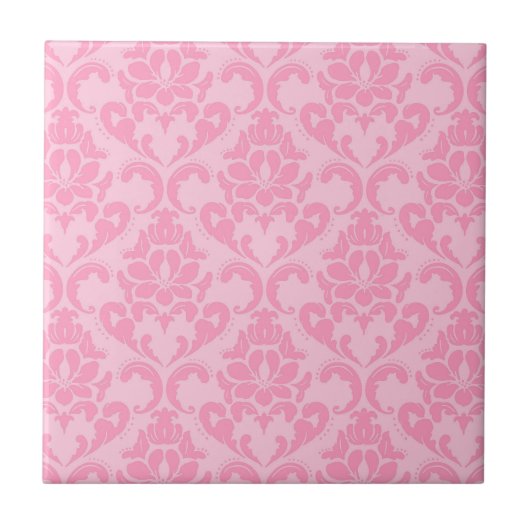 Rosa Vintage-Design Fliese (Vorderseite)