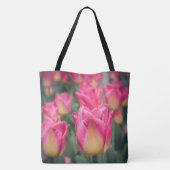 Rosa Vintage Federtulpen Tasche (Rückseite)