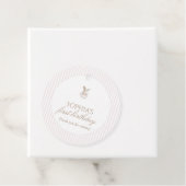 Rosa Vintage-Hase: Ein Hase wird Eins Geschenkanhänger (Beispiel)