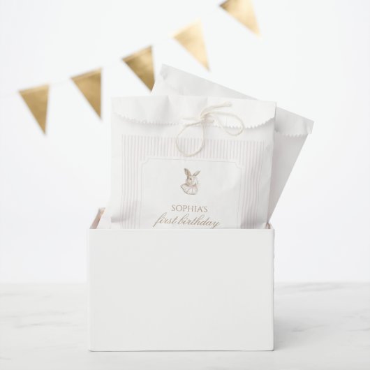 Rosa Vintage-Hase Some Bunny Wird Eins Geschenktütchen (Party)
