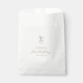 Rosa Vintage-Hase Some Bunny Wird Eins Geschenktütchen (Vorderseite)