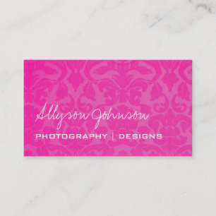 Rosa Vintage Hintergrund-Geschäfts-Karten Visitenkarte