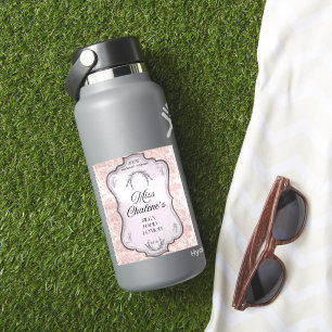 Rosa Vintage Lotion Antique Jar Flasche Aufkleber