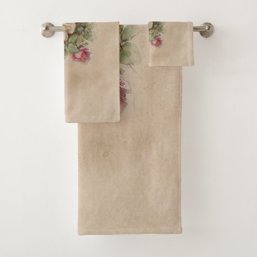 Rosa Vintage Rose Badhandtuch Set (Insitu)