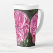 Rosa Vintage Rose Blume Blumen Foto Tasse (Rechte Ecke)