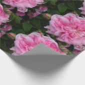 Rosa Vintage Rose Blume Blumenwrapping Geschenkpapier (Ecke)