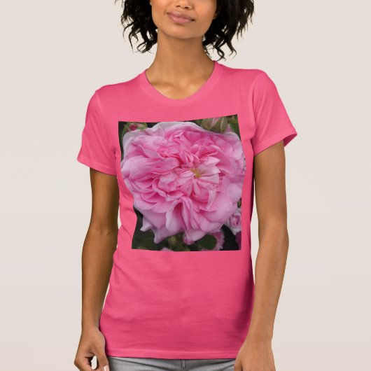 Rosa Vintage Rose Blumengarten Frauen T-Shirt (Vorderseite)