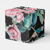 Rosa Vintage Rose Blumenkohl Tee Party Gewürztopf Geschenkschachtel (Rückseite)