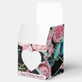 Rosa Vintage Rose Blumenkohl Tee Party Gewürztopf Geschenkschachtel (Geöffnet)