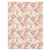 Rosa Vintage Rose Blumenmuster  Tischdecke (Vorderseite)