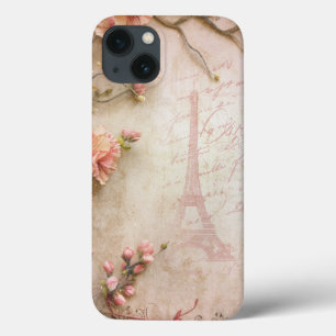 Rosa Vintage Rose Dekoupage Pattern Case-Mate iPhone Hülle