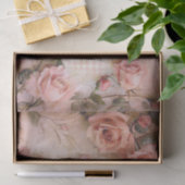 Rosa Vintage Rose Dekoupage Pattern Seidenpapier (Geschenk)