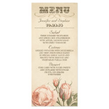 Rosa Vintage Rose elegante Hochzeitskarte