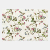 Rosa Vintage Rose Geschenkpapier Set (Vorderseite)