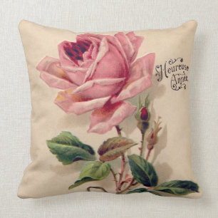 Rosa Vintage Rose Kissen