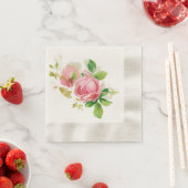 Rosa Vintage Rose Serviette (Beispiel)