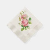 Rosa Vintage Rose Serviette (Ecke)