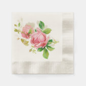 Rosa Vintage Rose Serviette (Vorderseite)