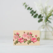 Rosa, Vintage Rose, weibliche Visitenkarte (Stehend Vorderseite)