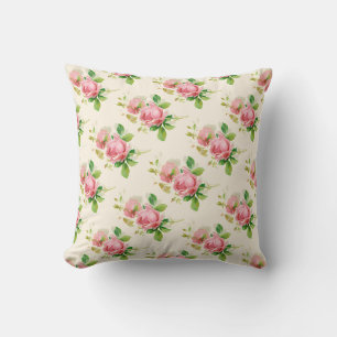 Rosa Vintage-Rosen Kissen
