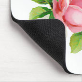 Rosa Vintage Rosen Mousepad (Ecke)