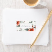 Rosa Vintage Rücksendeadressen-Aufkleber Adressaufkleber (Insitu)