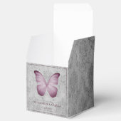 Rosa Vintage Schmetterlingsmaske Geschenkschachtel (Geöffnet)