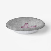 Rosa Vintage Schmetterlingsmaske Pappteller (Gewinkelt)