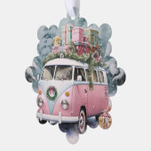 Rosa Vintage Vanagon Ornament (Linke Ecke)