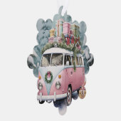Rosa Vintage Vanagon Ornament Karte (Rechts)