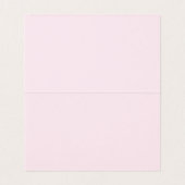 Rosa Vintage-verschönerte Blumen-Platzkarten-Tisch (Innenseite Aufgefaltet)